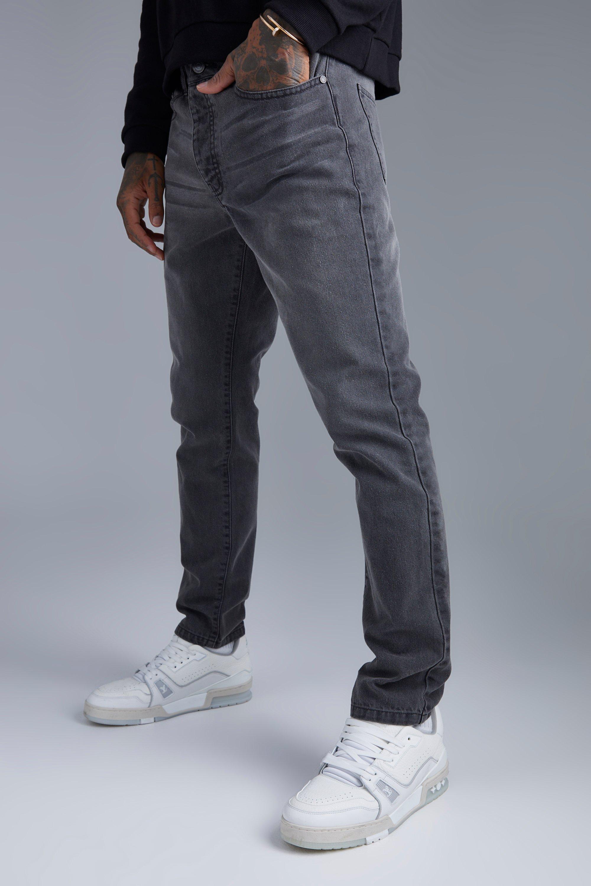 Mens Grey Slim Fit Jeans, Grey